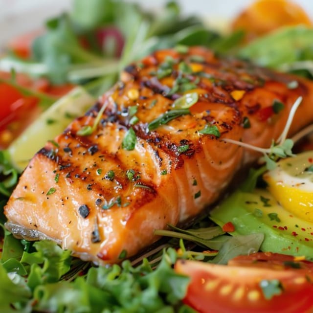 Garlic-Herb Salmon.